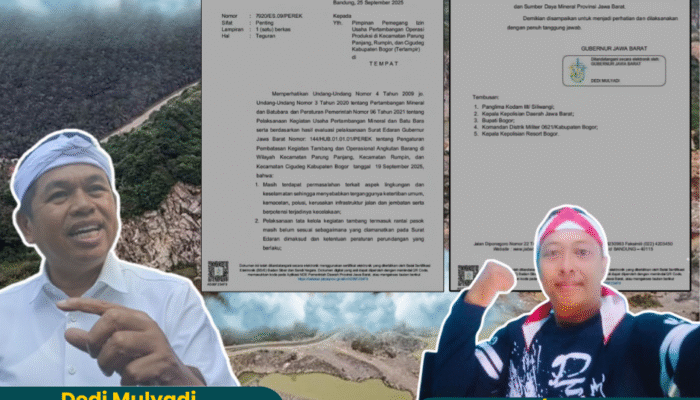 Aktivis Lingkungan Apresiasi Langkah Gubernur Jabar Dedi Mulyadi Tertibkan Tambang di Bogor