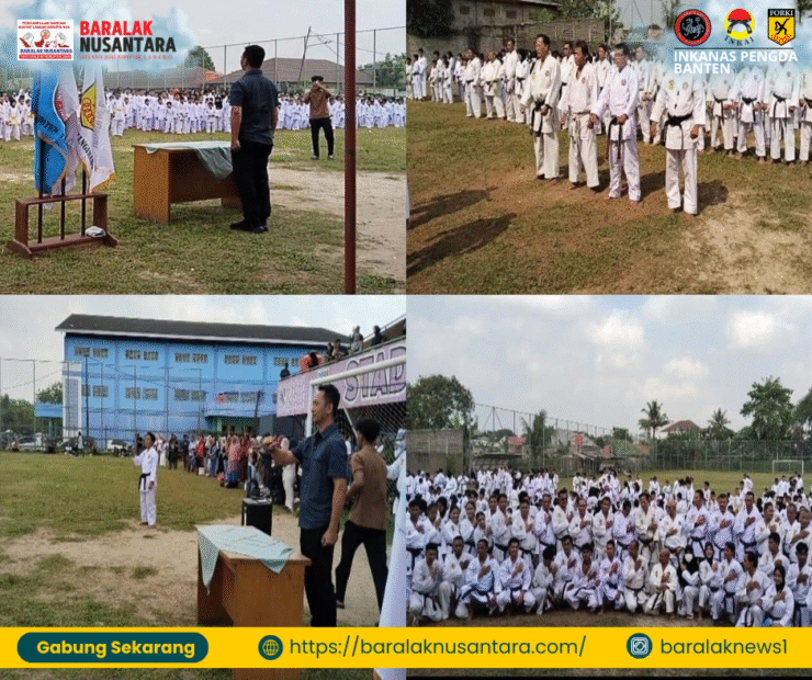 Pembukaan resmi Gashuku INKANAS Banten 2025 di Stadion Mini Balaraja