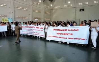 Perawat RS Misi Rangkasbitung demo tuntut pencairan Jaspel dan kenaikan gaji