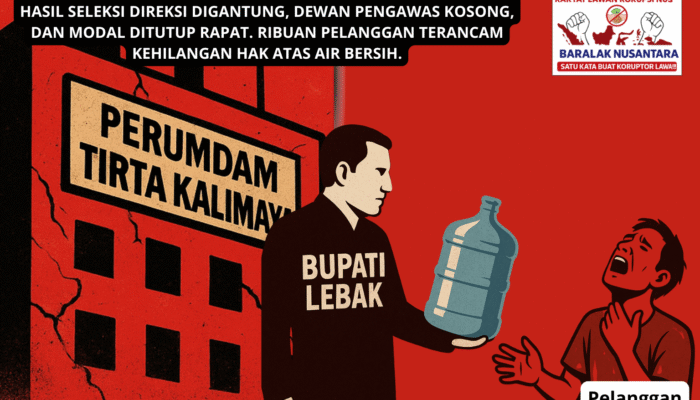 Skandal Diam-Diam Bupati Lebak: BUMD Air Bersih Nyaris Kolaps, Rakyat Jadi Korban