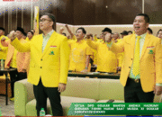 Ketua DPD Golkar Provinsi Banten, Andika Hazrumy, menyampaikan sambutan dalam Musda XI Golkar Serang di Cikande, Sabtu (18/10/2025), menegaskan hanya kader loyal dan militan yang layak berperan di struktur partai.