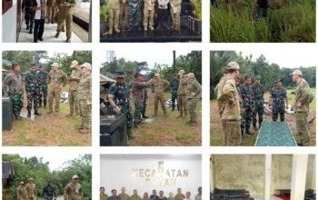 Personel TNI dan ADF meninjau lokasi latihan gabungan di Kecamatan Bayah, Lebak, sebagai bagian dari persiapan Latgab Kanyini Ausindo 2025.