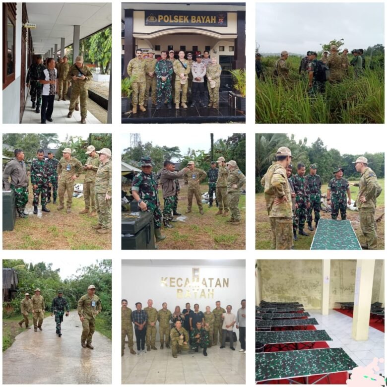 Personel TNI dan ADF meninjau lokasi latihan gabungan di Kecamatan Bayah, Lebak, sebagai bagian dari persiapan Latgab Kanyini Ausindo 2025.
