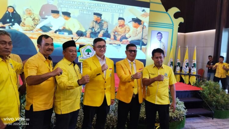 Fahmi Hakim terpilih kembali secara aklamasi sebagai Ketua DPD Partai Golkar Kabupaten Serang pada Musda XI di Swiss-Belinn Modern Cikande.