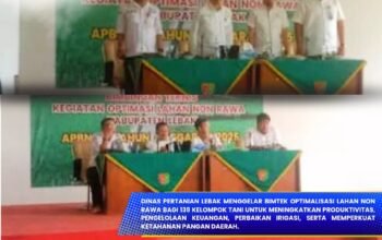 Dinas Pertanian Lebak Gelar Bimtek OPLA Non Rawa untuk Tingkatkan Produktivitas Petani