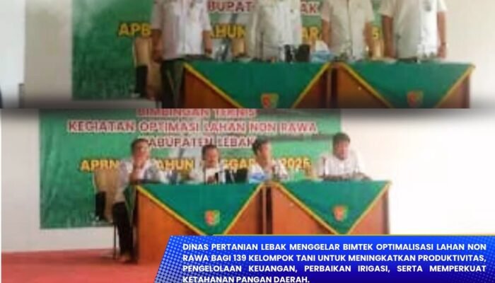 Dinas Pertanian Lebak Gelar Bimtek OPLA Non Rawa untuk Tingkatkan Produktivitas Petani