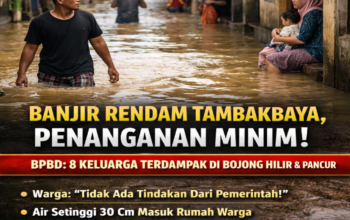 Banjir 30 Cm Rendam Bojong Hilir Tambakbaya, Warga: Tak Ada Penanganan