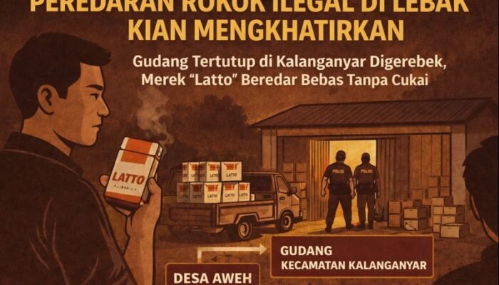 Rokok Ilegal “Latto” Banjiri Lebak, Gudang Rahasia di Desa Aweh Jadi Sorotan