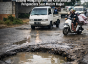 Jalan Nasional di Lebak Rusak Parah, Lubang Menganga Ancam Keselamatan Pengendara Saat Musim Hujan