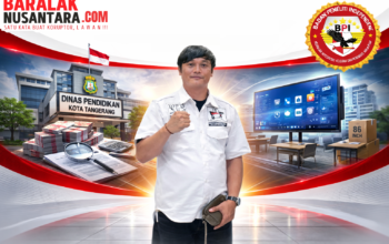 Ketua DPW BPI KPNPA RI Banten Erwin Teguh soroti dugaan korupsi proyek pengadaan Flat Panel Rp43 miliar di Disdik Kota Tangerang.