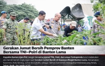 Gerakan Jumat Bersih Digencarkan di Banten, Pemprov Libatkan Forkopimda dan Pelajar