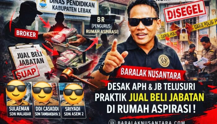 Dugaan Jual Beli Jabatan Kepala Sekolah di Lebak Mencuat, Tiga Nama Disebut dalam Skema Setoran Belasan Juta
