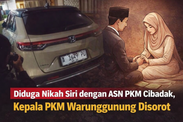 Mobil diduga milik Kepala PKM Warunggunung yang disebut sering mendatangi kediaman ASN PKM Cibadak terkait dugaan pernikahan siri.