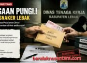 Dugaan Pungli Disnaker Lebak: Modus “Biaya Perjalanan Dinas” Disorot Aktivis