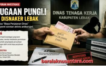 Dugaan Pungli Disnaker Lebak: Modus “Biaya Perjalanan Dinas” Disorot Aktivis