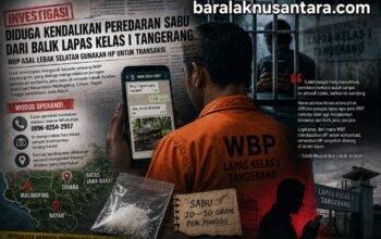 Diduga Kendalikan Sabu dari Balik Lapas Kelas I Tangerang, WBP Asal Lebak Selatan Gunakan HP untuk Transaksi