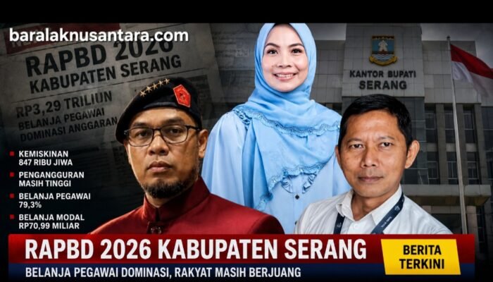 Belanja Pegawai Dominasi RAPBD 2026, Pemkab Serang Dikritik Abaikan Kemiskinan