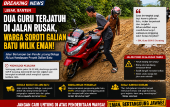 Guru SD Terjatuh di Jalan Rusak, Warga Soroti Aktivitas Galian Batu Milik Eman di Guradog