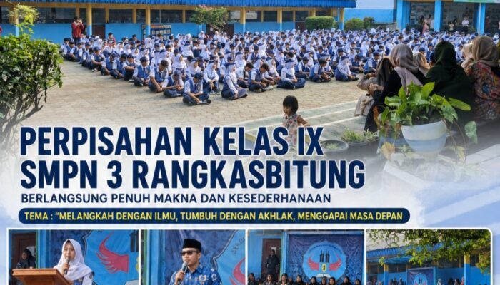 Perpisahan Kelas IX SMPN 3 Rangkasbitung Tahun Ajaran 2025-2026 Berlangsung Penuh Makna dan Kesederhanaan