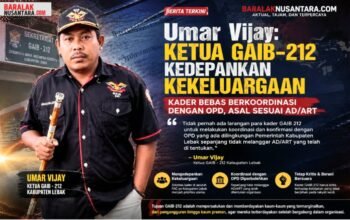 Umar Vijay: Kader GAIB-212 Bebas Berkoordinasi dengan OPD, Asal Sesuai AD/ART