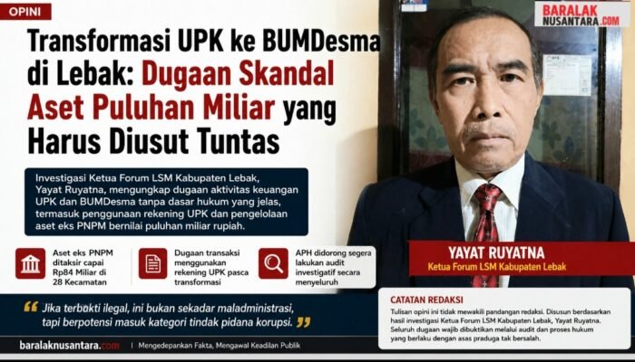 Transformasi UPK ke BUMDesma di Lebak: Dugaan Skandal Aset Puluhan Miliar yang Harus Diusut Tuntas