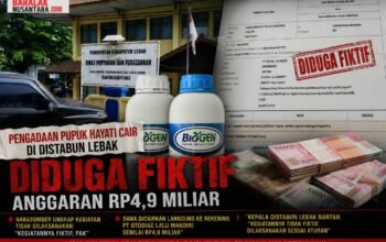 Diduga Fiktif, Pengadaan Pupuk Hayati Cair Rp4,9 Miliar di Distan Lebak Jadi Sorotan