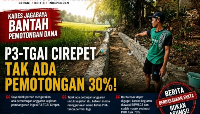 Kades Jagabaya Tegaskan Tak Ada Pemotongan Dana P3-TGAI Cirepet, Minta Pemberitaan Berlandaskan Fakta