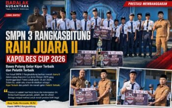 SMPN 3 Rangkasbitung Torehkan Prestasi di Kapolres Cup 2026, Raih Juara II hingga Gelar Kiper dan Pelatih Terbaik