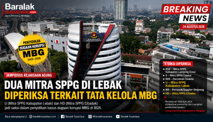 Dua Mitra SPPG di Lebak dan Cibadak Diperiksa Jampidsus Terkait Tata Kelola MBG