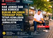 Hak Jawab dan Hak Koreksi Bukan Beban bagi Pers, Melainkan Kewajiban dan Kehormatan Jurnalistik