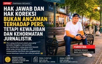 Hak Jawab dan Hak Koreksi Bukan Beban bagi Pers, Melainkan Kewajiban dan Kehormatan Jurnalistik
