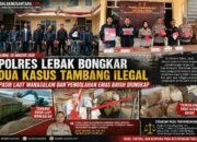 Polres Lebak Bongkar Dua Kasus Dugaan Tambang Ilegal, Pasir Laut Wanasalam dan Pengolahan Emas Bayah Diungkap