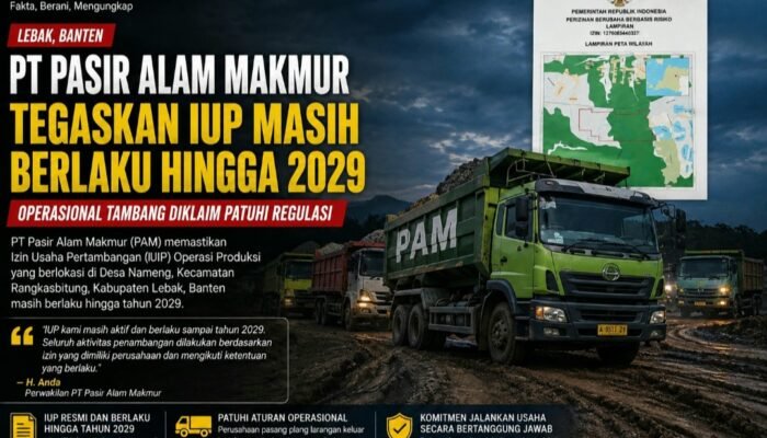 PT Pasir Alam Makmur Pastikan IUP Berlaku hingga 2029, Operasional Tambang Diklaim Patuhi Regulasi