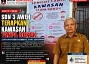 SDN 3 Aweh Wujudkan Lingkungan Belajar Sehat dengan Penerapan Kawasan Tanpa Rokok