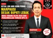 Ketua AGP Marpausi Desak Bupati Lebak Buka Terang SILPA 2025 dan Pengembalian Temuan BPK