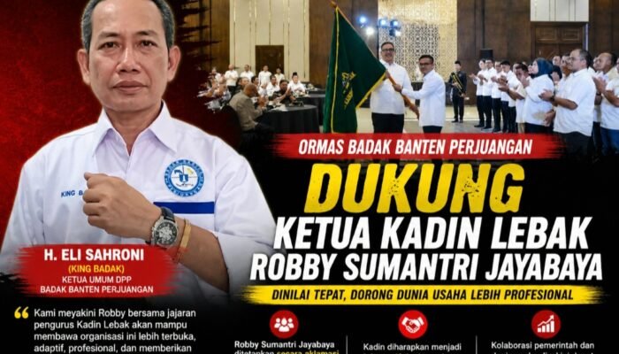 Robby Sumantri Jayabaya Pimpin Kadin Lebak, Badak Banten Perjuangan Beri Dukungan