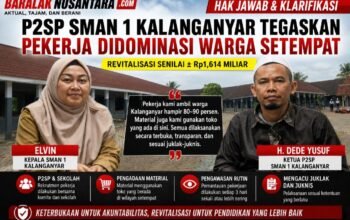 Hak Jawab P2SP SMAN 1 Kalanganyar: Pekerja Revitalisasi Didominasi Warga Setempat, Pengadaan Material Libatkan Toko Lokal