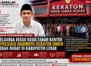 Dukung Perekonomian Daerah, Kesultanan Banten Apresiasi Pendirian Keraton UMKM Lebak Ruhay