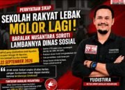 Sekolah Rakyat Lebak Terus Molor, Baralak Nusantara: Dinsos Jangan Lamban, Anak-anak Jadi Korban