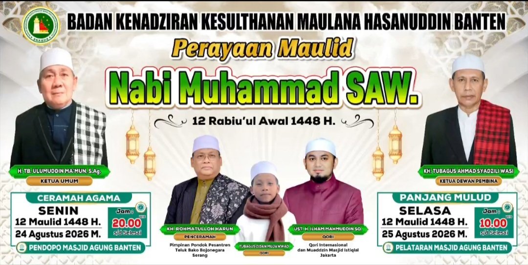 Perayaan Maulid Nabi Muhammad SAW 12 Rabiul Awal 1448 H