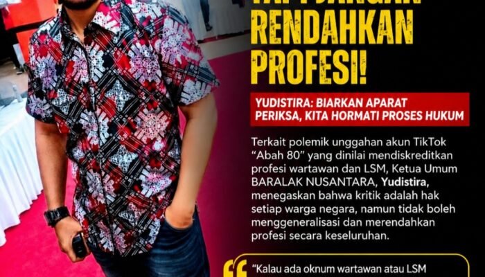 Kritik Pers Silakan, Tetapi Jangan Jadikan Oknum sebagai Wajah Seluruh Wartawan dan LSM