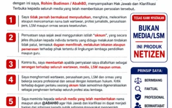 Rohim Budiman Sampaikan Hak Jawab Terkait Pemberitaan Akun TikTok @ABAH80