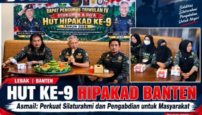 HIPAKAD Banten Genap 9 Tahun, Asmail Dorong Penguatan Silaturahmi dan Program Sosial