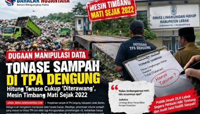 Timbangan TPA Dengung Mati Sejak 2022, Tonase Sampah 200 Ton/Hari Hanya Ditaksir? PAD Lebak Dipertanyakan
