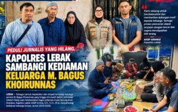 Jurnalis M. Bagus Khoirunnas Belum Ditemukan, Kapolres Lebak Datangi Kediaman Keluarga