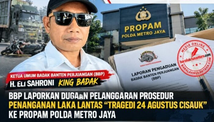 BBP Laporkan Dugaan Pelanggaran Prosedur Penanganan Laka Lantas “Tragedi 24 Agustus Cisauk” ke Propam Polda Metro Jaya