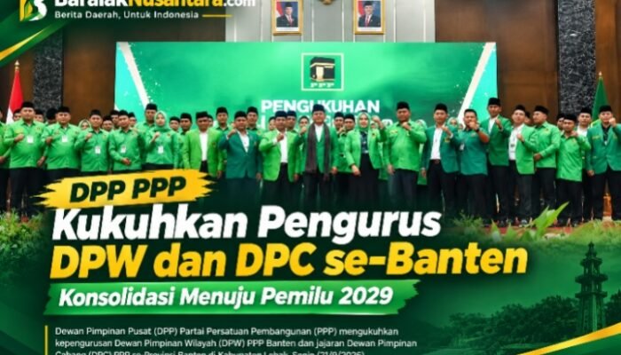 Pengurus DPW dan DPC PPP se-Banten Dikukuhkan, Konsolidasi Menuju 2029