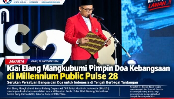 Kiai Elang Mangkubumi Pimpin Doa Kebangsaan di Millennium Public Pulse 28, Serukan Persatuan Bangsa
