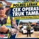 Pastikan Kepatuhan Jam Operasional Truk Tambang, Turjawali Polres Lebak Bersama Dishub Cek Galian Tanah di Sajira
