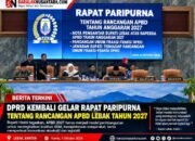 DPRD Lebak Kembali Gelar Rapat Paripurna Raperda APBD 2027, Bupati Hasbi: Jangan Saling Menyalahkan